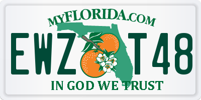 FL license plate EWZT48
