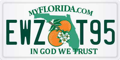 FL license plate EWZT95