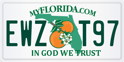 FL license plate EWZT97