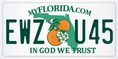 FL license plate EWZU45