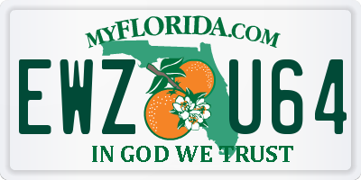 FL license plate EWZU64