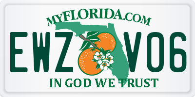 FL license plate EWZV06