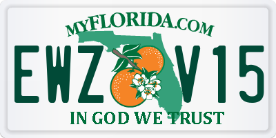 FL license plate EWZV15