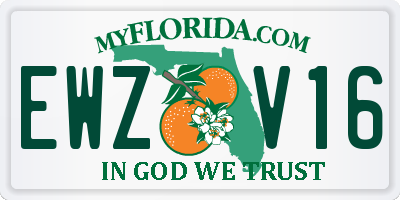 FL license plate EWZV16