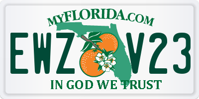 FL license plate EWZV23