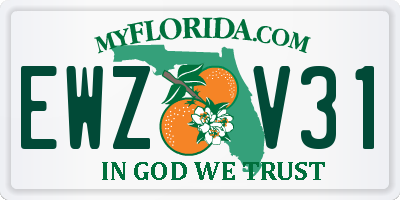 FL license plate EWZV31