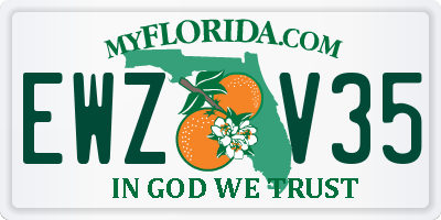 FL license plate EWZV35