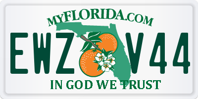 FL license plate EWZV44
