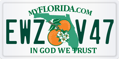 FL license plate EWZV47