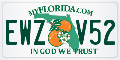 FL license plate EWZV52