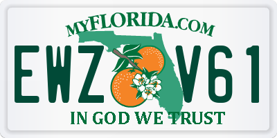 FL license plate EWZV61