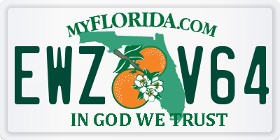 FL license plate EWZV64