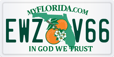 FL license plate EWZV66