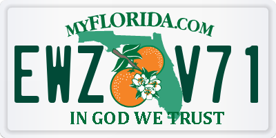 FL license plate EWZV71