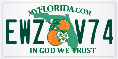 FL license plate EWZV74