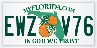 FL license plate EWZV76