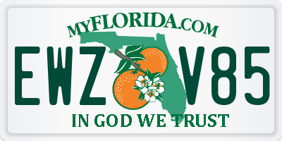 FL license plate EWZV85