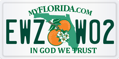 FL license plate EWZW02