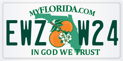 FL license plate EWZW24