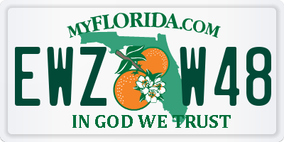 FL license plate EWZW48