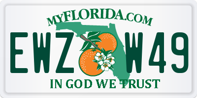 FL license plate EWZW49