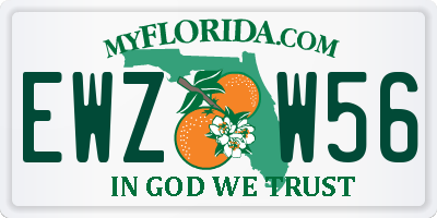FL license plate EWZW56