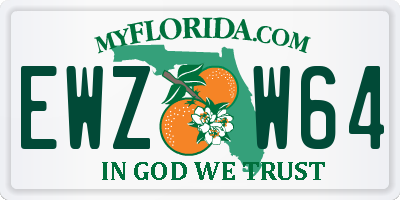 FL license plate EWZW64
