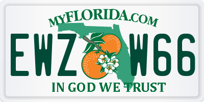 FL license plate EWZW66
