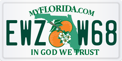 FL license plate EWZW68