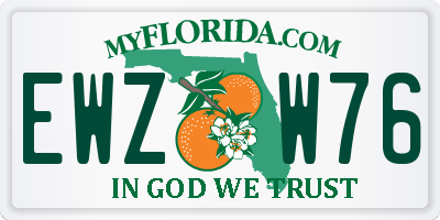 FL license plate EWZW76