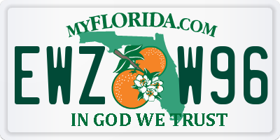 FL license plate EWZW96