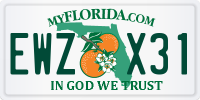 FL license plate EWZX31