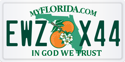 FL license plate EWZX44