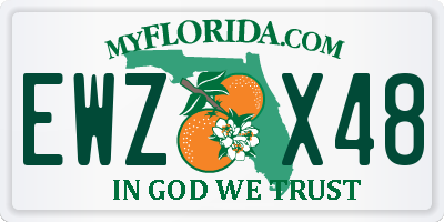 FL license plate EWZX48