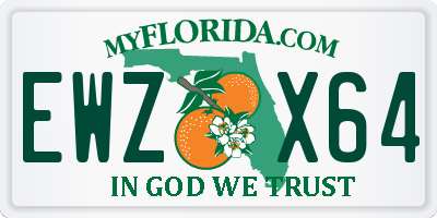 FL license plate EWZX64