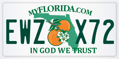 FL license plate EWZX72