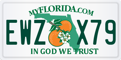 FL license plate EWZX79