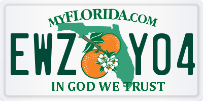 FL license plate EWZY04