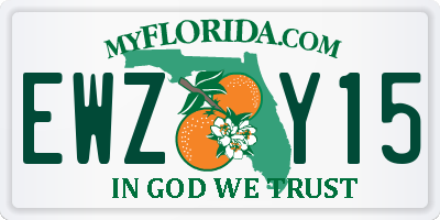 FL license plate EWZY15