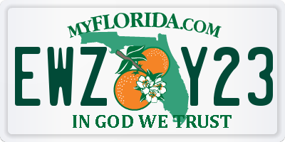 FL license plate EWZY23