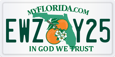 FL license plate EWZY25