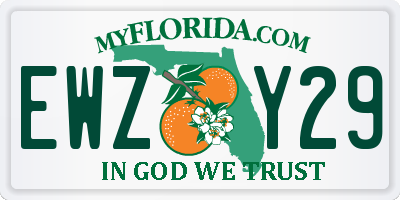 FL license plate EWZY29
