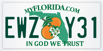 FL license plate EWZY31