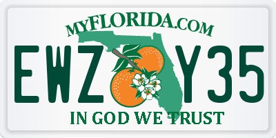FL license plate EWZY35