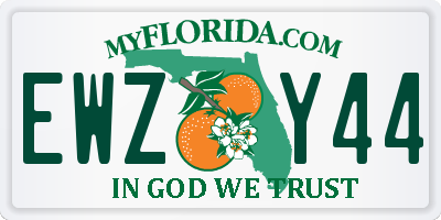 FL license plate EWZY44
