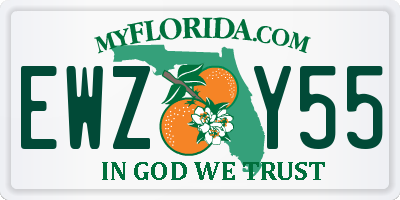 FL license plate EWZY55