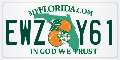 FL license plate EWZY61