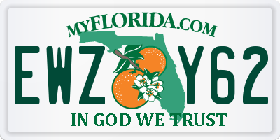 FL license plate EWZY62