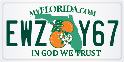 FL license plate EWZY67