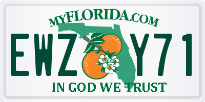 FL license plate EWZY71